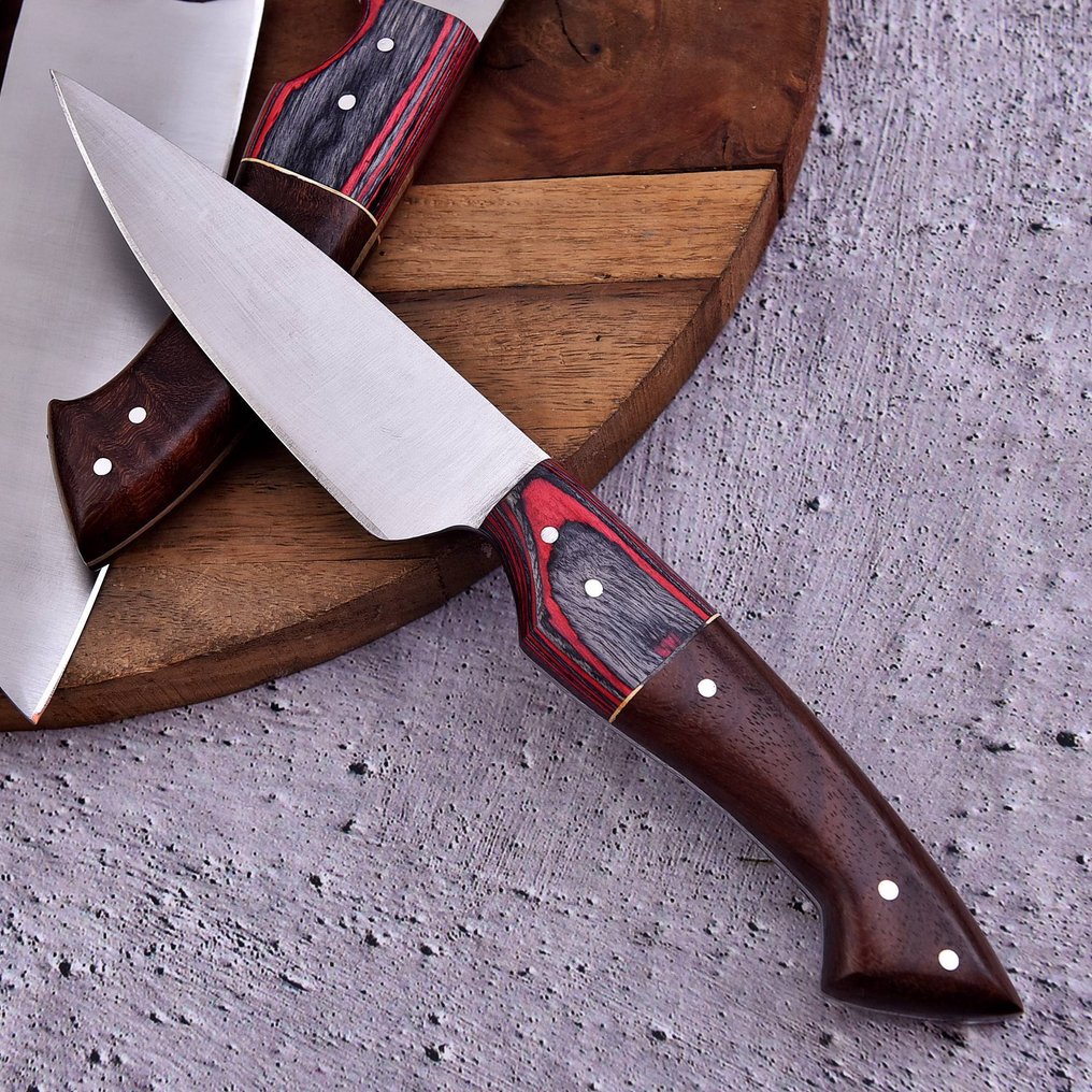 廚刀 - Chef's knife - 高品质钢、帕卡木和木材 - 日本 #4.3