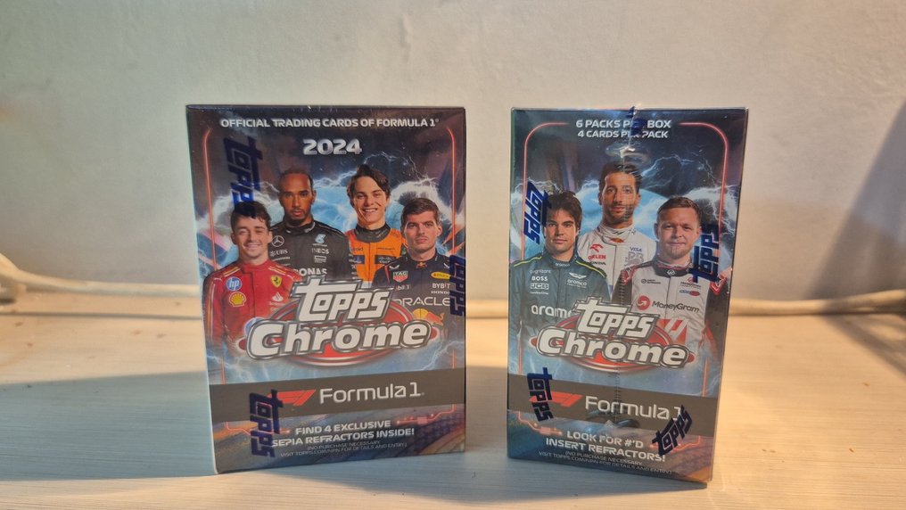 2024 Topps Chrome Παράλληλη κάρτα, Εμβόλιμη κάρτα - 2 Box - Excellent (EX) #1.0