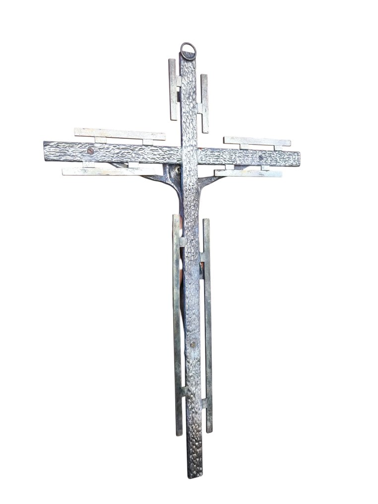 Εσταυρωμένος - Ορείχαλκος - 1940-1950 - 67 εκ. #3.2