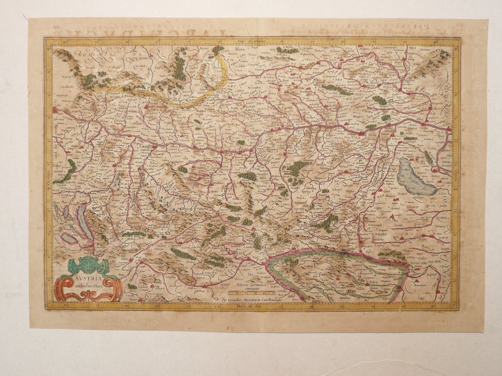 Austria - Donau / Vienna; Henricus Hondius - Austria Archiducatus - 1621-1650 #1.0