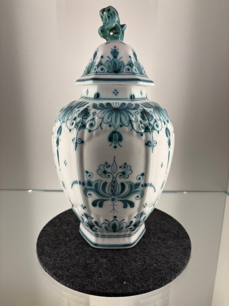 De Porceleyne Fles, Delft - Fedett váza  - Kerámia - Delvert #3.2