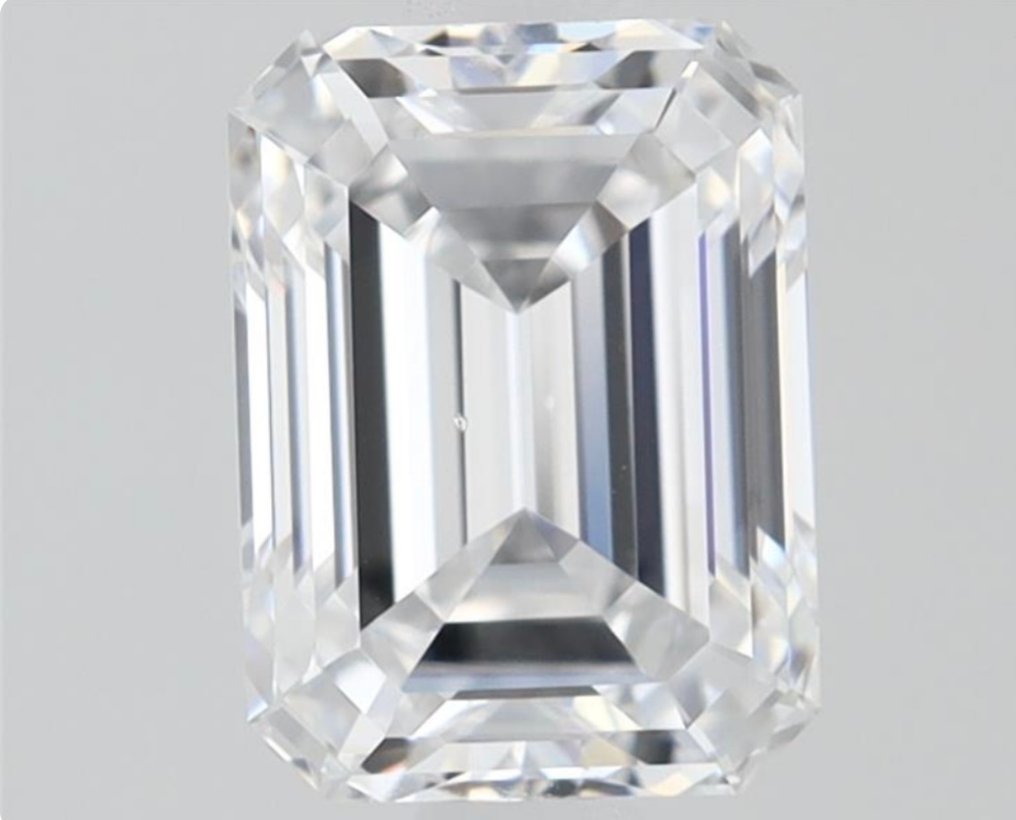 1 pcs Diamant (Natürlich) - 1.01 ct - Smaragd - D (farblos) - VS2 - Gemological Institute of America (GIA) #1.0