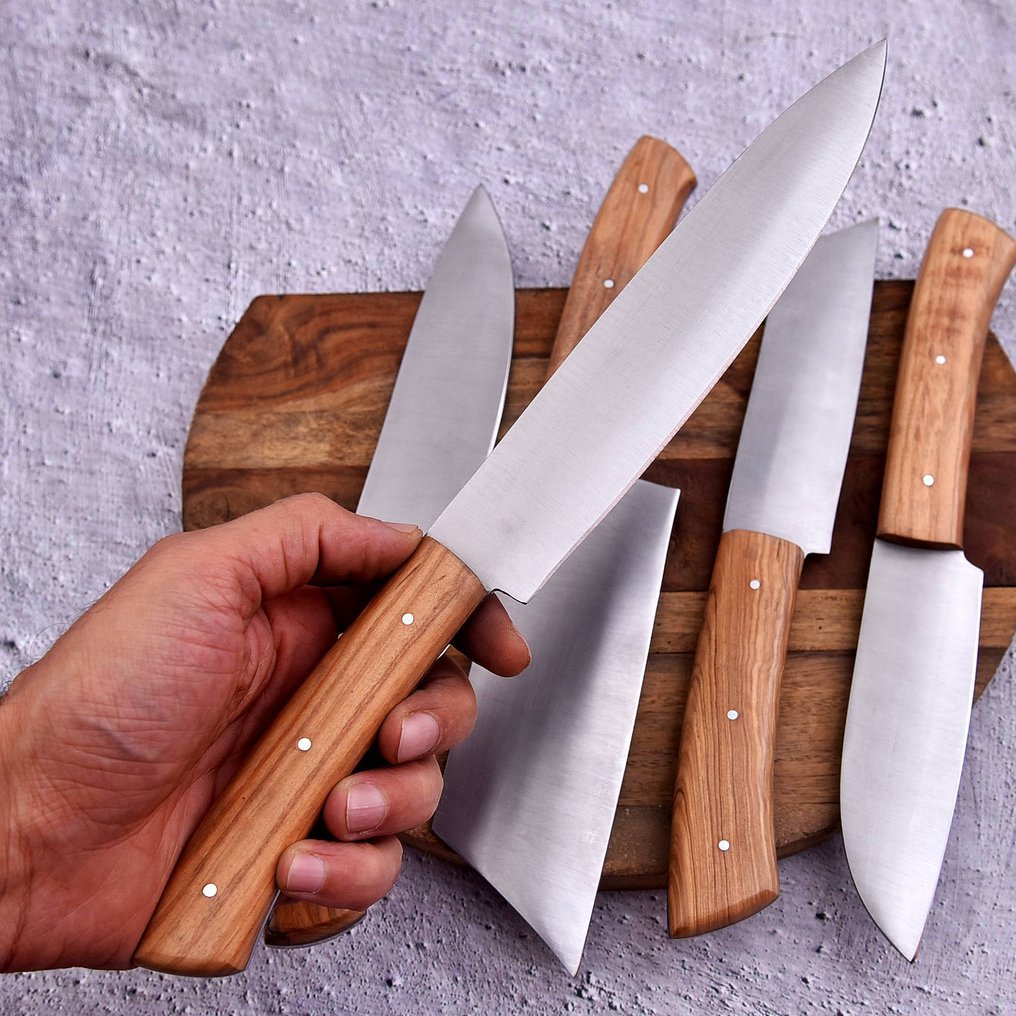 廚刀 - Chef's knife - 高品质钢,橄榄木 - 日本 #4.3