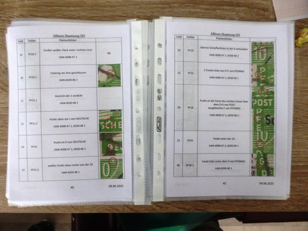 Allied Occupation - Germany (Soviet zone) 1945/1949 - Special catalog of record and print errors, SBZ Mi 182-97, 1st edition 07/25 #2.1