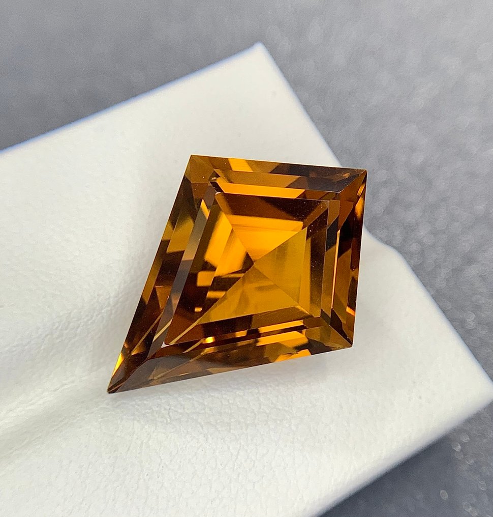 沒有保留價 黃水晶  - 16.54 ct - 國際有色寶石協會 (ICA GemLab) #2.1