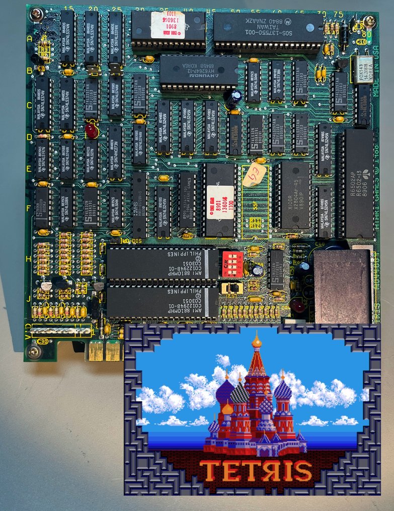 Atari - arcade - Original PCB TETRIS from Atari 1988 Arcade Jamma like New - Arcade játék #1.0