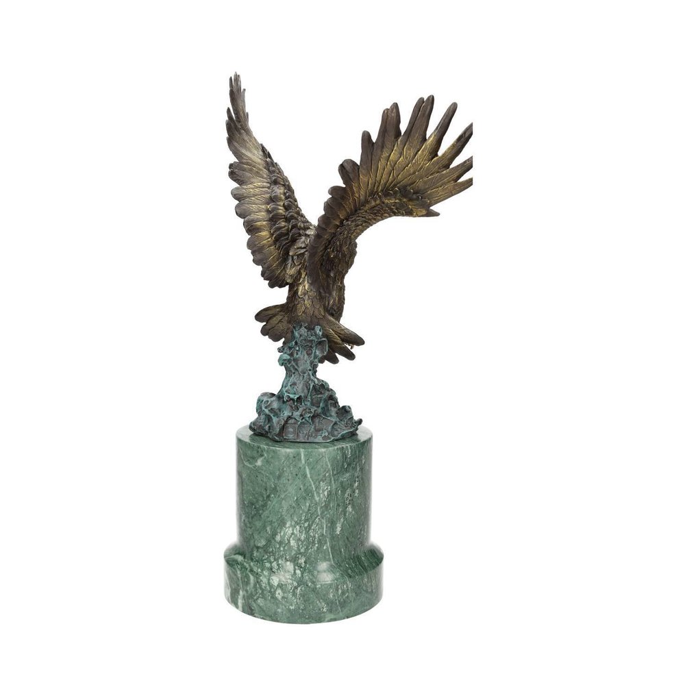 Γλυπτό, Zee arend - 49 cm - Μπρούντζος, Μάρμαρο #4.3
