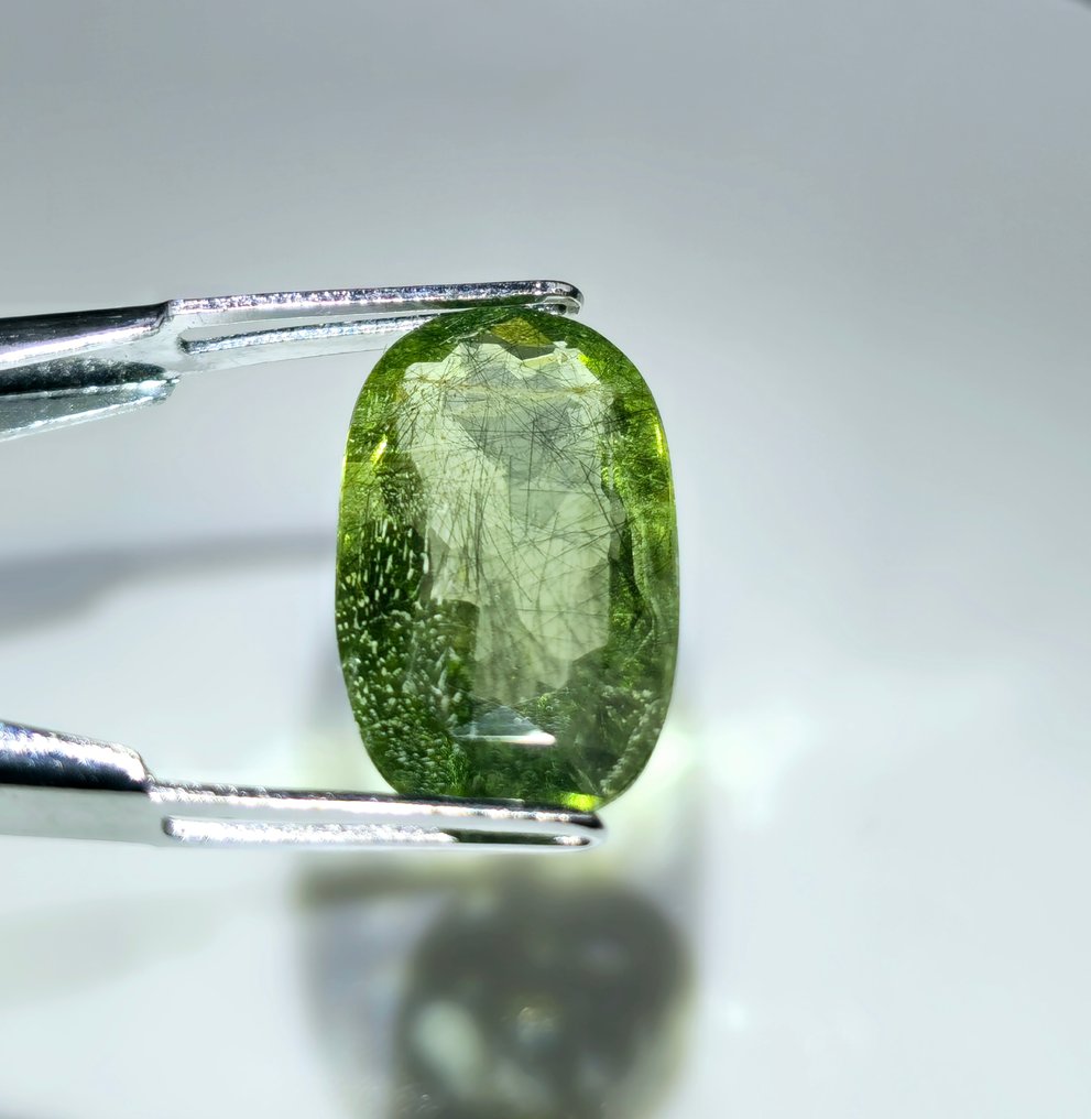 没有保留价 - 1 pcs  黄色, 绿色 橄榄石  - 7.39 ct - 国际宝石研究院（IGI） #3.2