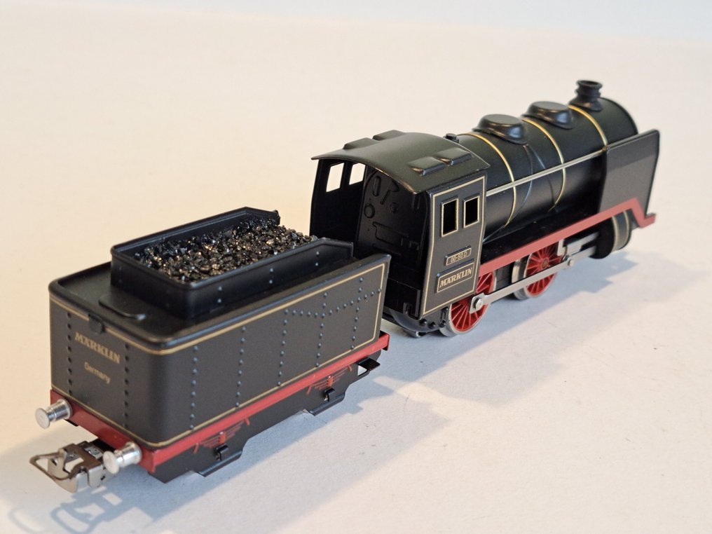 Märklin H0 - uit set 0050 - 模型火車 (1) - 设置带有3节车厢的Märklin蒸汽火车复制品，基于1935年的原始模型。 #4.3