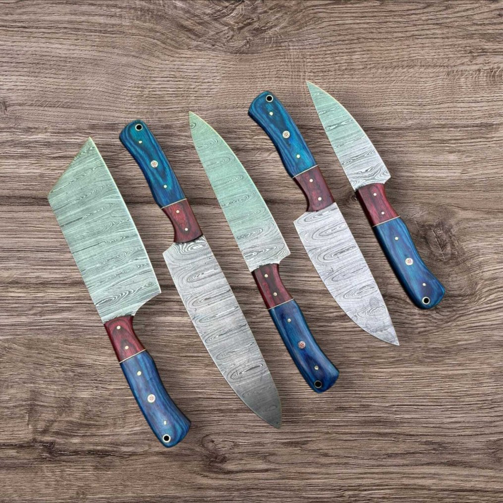 Coltello da cucina - Chef's knife - Coltello da cucina artigianale - Palissandro - Giappone - Con borsa in cuoio #1.0