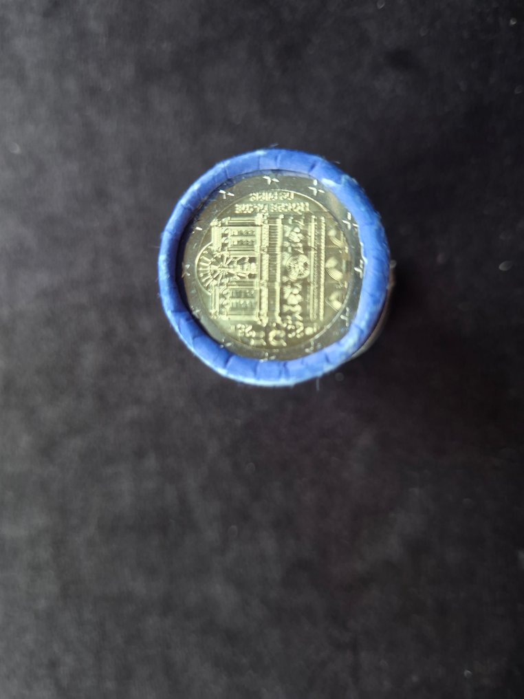 Frankrig. 2 Euro 2025 "Notre Dame" FDC (blauwe) (25 stuks) in zichtrol (Ingen mindstepris) #1.0