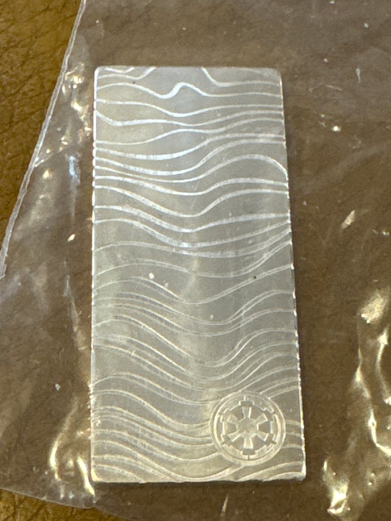 Niue. 2 Dollars 2022 Star Wars - Mandalorian Beskar Bar, 1 Oz (.999) (Zonder minimumprijs) #2.1