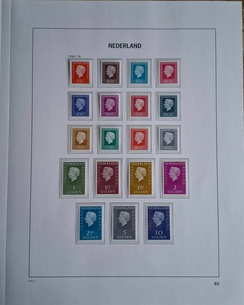 Netherlands 1969/1989 - Complete unused collection in Davo luxury album with cassette. #2.1