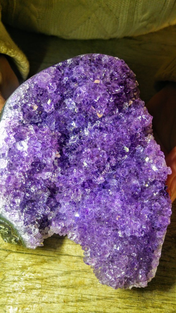 Ametist Kristaller Druse - Kluster - Höjd: 11 cm - Bredd: 12 cm- 1007 g #1.0