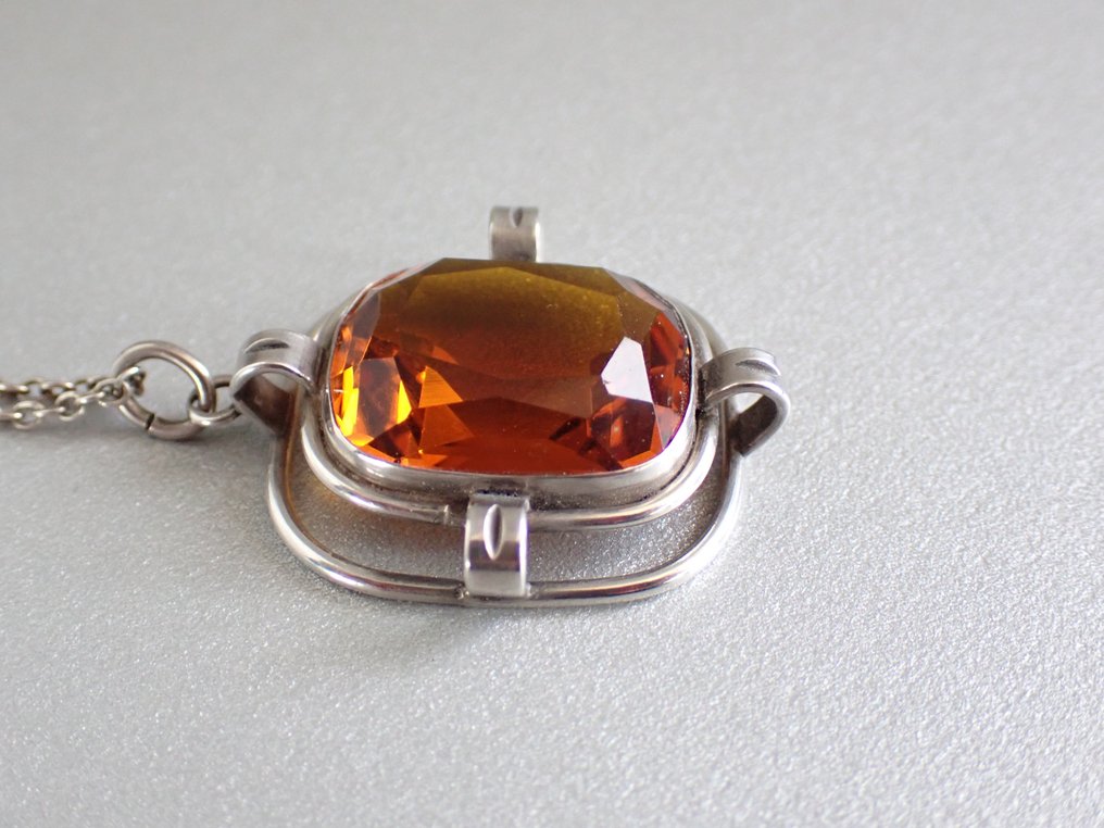 Argento - Collana - Art Deco con Gablonz #3.2