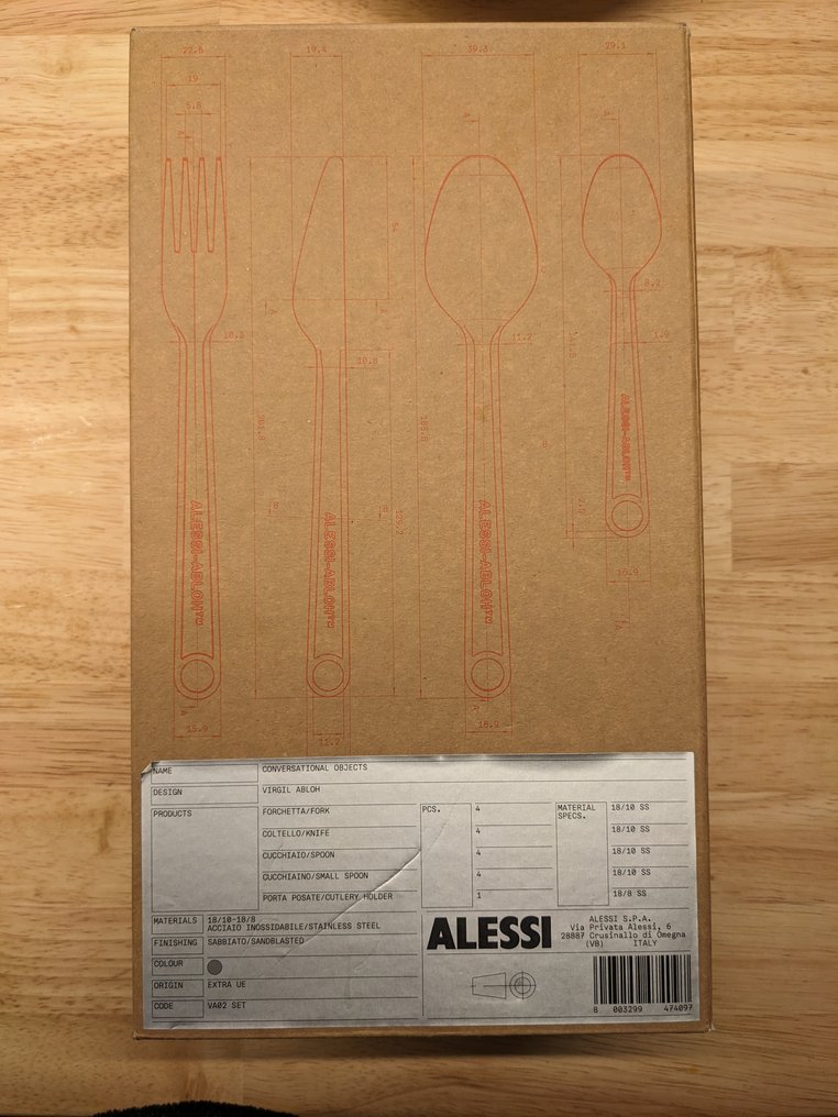 Alessi - Virgil Abloh - Cutlery set (16) - VA02 SET - Steel #4.3