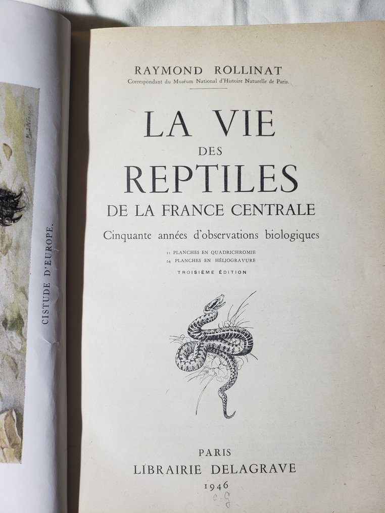 Raymond Rollinat - La vie des reptiles de la France centrale - 1946 #3.2