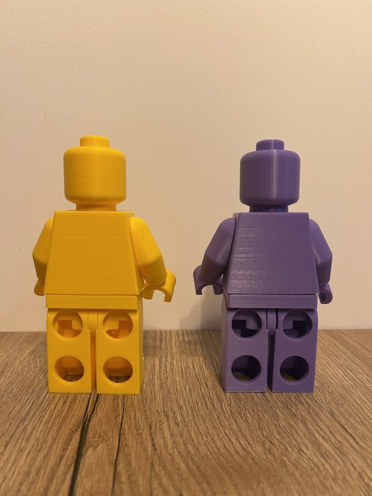 Fait maison - Réplique de Minifigures LEGO - Grand Modèle (16,5 cm) - Jaune et Violet - 法國 #3.2