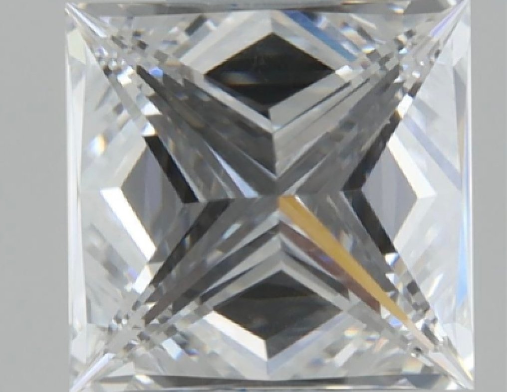 1 pcs 钻石  (天然)  - 0.42 ct - 方形 - D (无色) - VS1 轻微内含一级 - 美国宝石研究院（GIA） #2.1