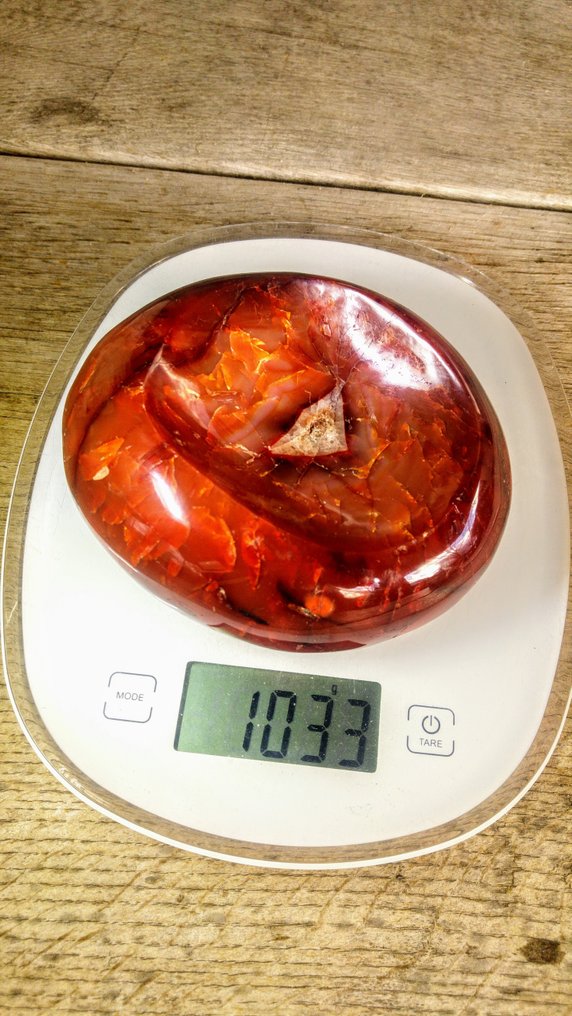 Carnelian χειροποίητος λίθος - δοχείο σαπουνιού Μπολ - Ύψος: 12 cm - Πλάτος: 11 cm- 1033 g #4.3