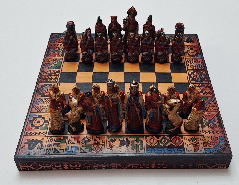 Chess set - Ajedrez Incas Y Españoles - Mud #1.0