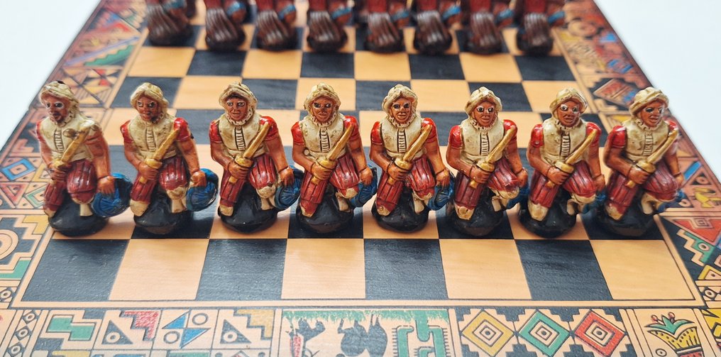Chess set - Ajedrez Incas Y Españoles - Mud #2.1