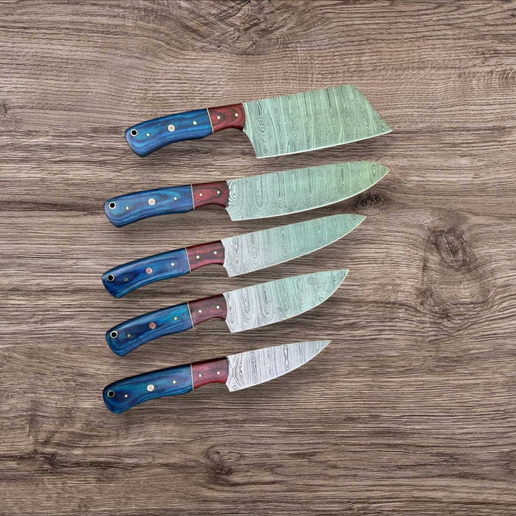 Coltello da cucina - Chef's knife - Coltello da cucina artigianale - Palissandro - Giappone - Con borsa in cuoio #2.1