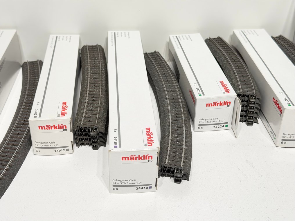 Märklin H0 - 24236,24229,24230, 24224, 24430,24912,24530 - 模型火車軌道 (47) - C-Rails 不同尺寸 #3.2