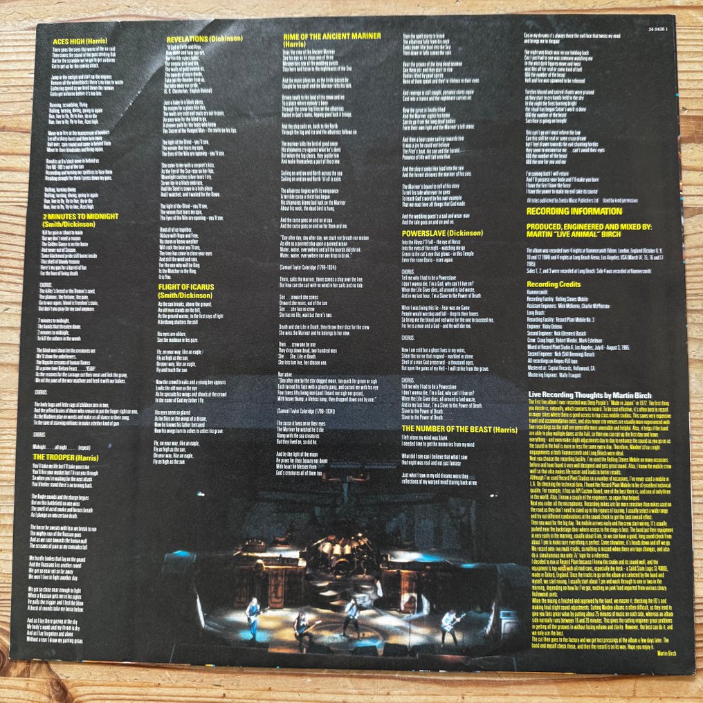 Iron Maiden - Live After Death [First pressing] - Άλμπουμ 2xLP (διπλό άλμπουμ) - 1st Stereo pressing - 1985 #4.3