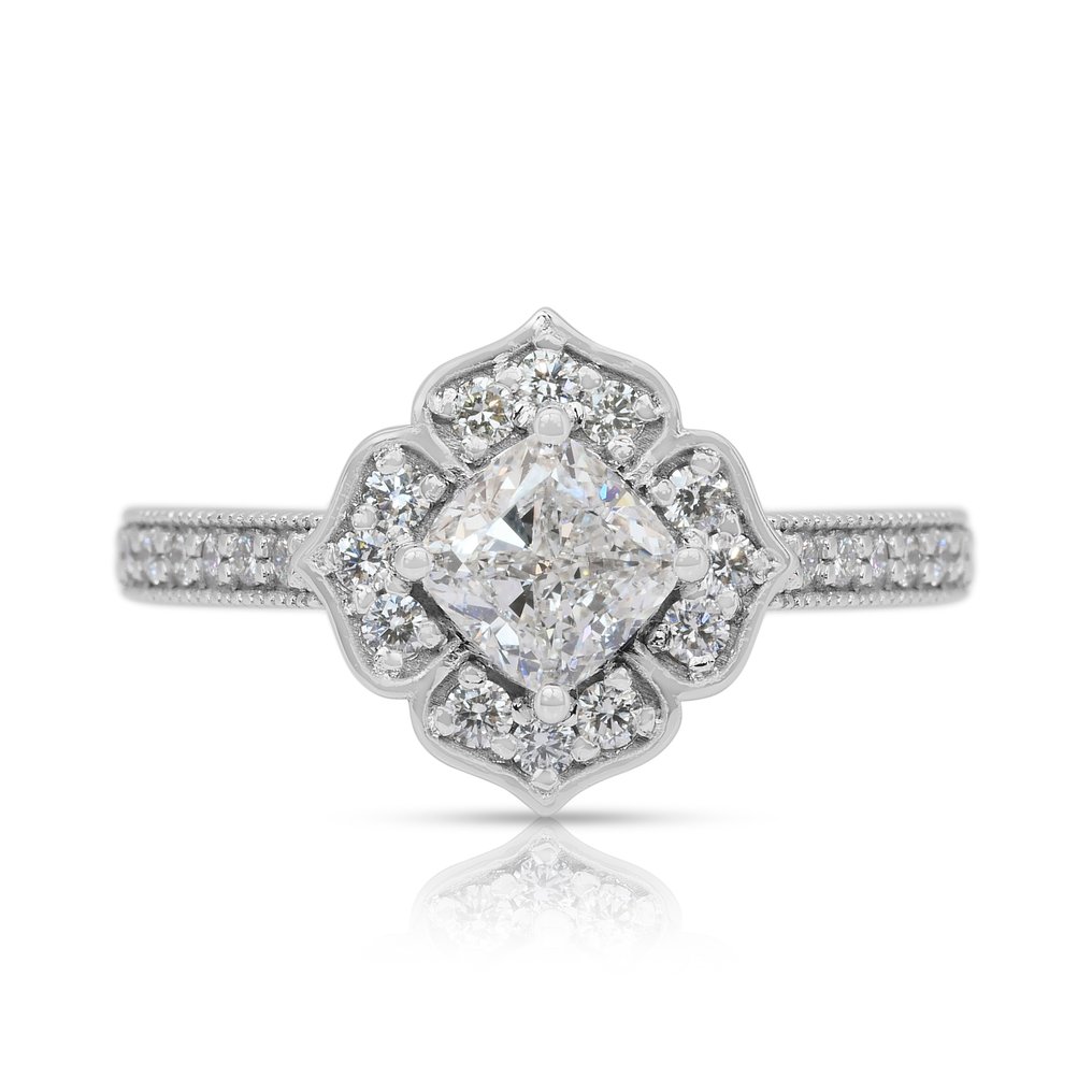 戒指 - 18 克拉 白金 - 1.41ct. tw. 鉆石 (天然) - 鉆石 - 令人惊叹的戒指 #1.0