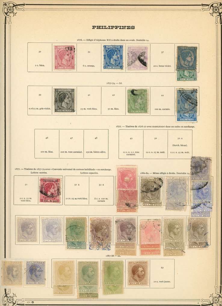 西班牙殖民地 1863 - 菲律宾，精彩收藏涵盖经典、邮政、报纸等方面。 #3.2