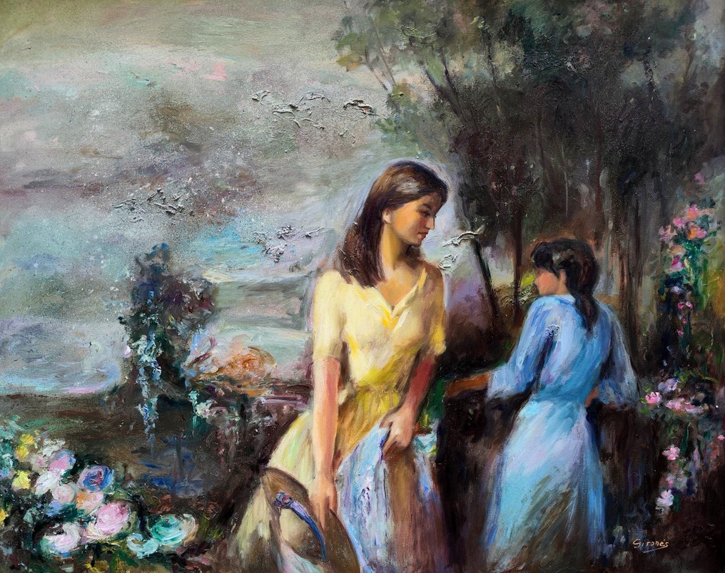 École post-impressionniste (XX) - Les Jardins du Silence (XL format) #1.0