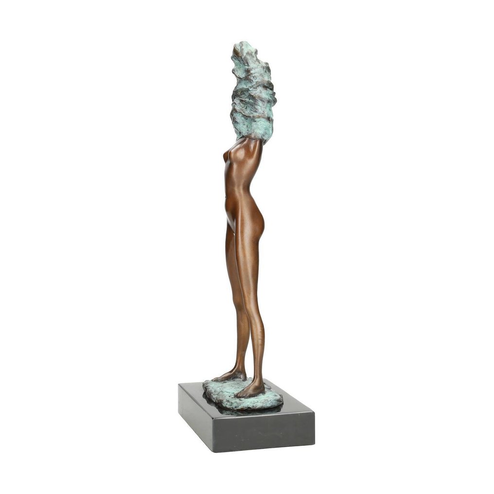 雕像 - Undressing lady - 黄铜色 #4.3