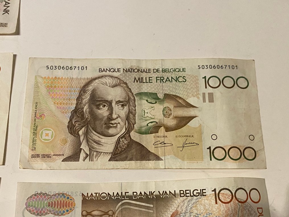 Βέλγιο. - 5 x 1000 Francs ND (1980-96) - Pick 144  (χωρίς τιμή ασφαλείας) #2.1