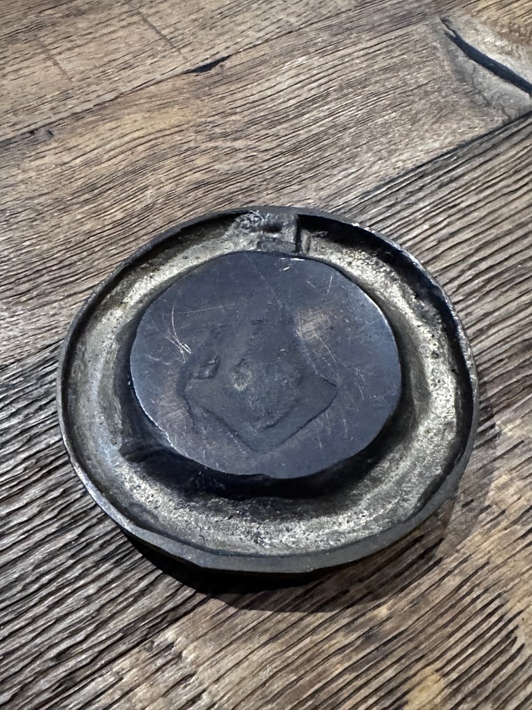 烟灰缸 - 镀金黄铜 - 1870(c) 共济会烟灰缸 #4.3