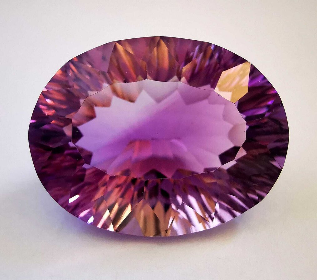 Senza Prezzo di Riserva Ametista  - 36.64 ct - Antwerp Laboratory for Gemstone Testing (ALGT) - Porpora intenso rosa #1.0