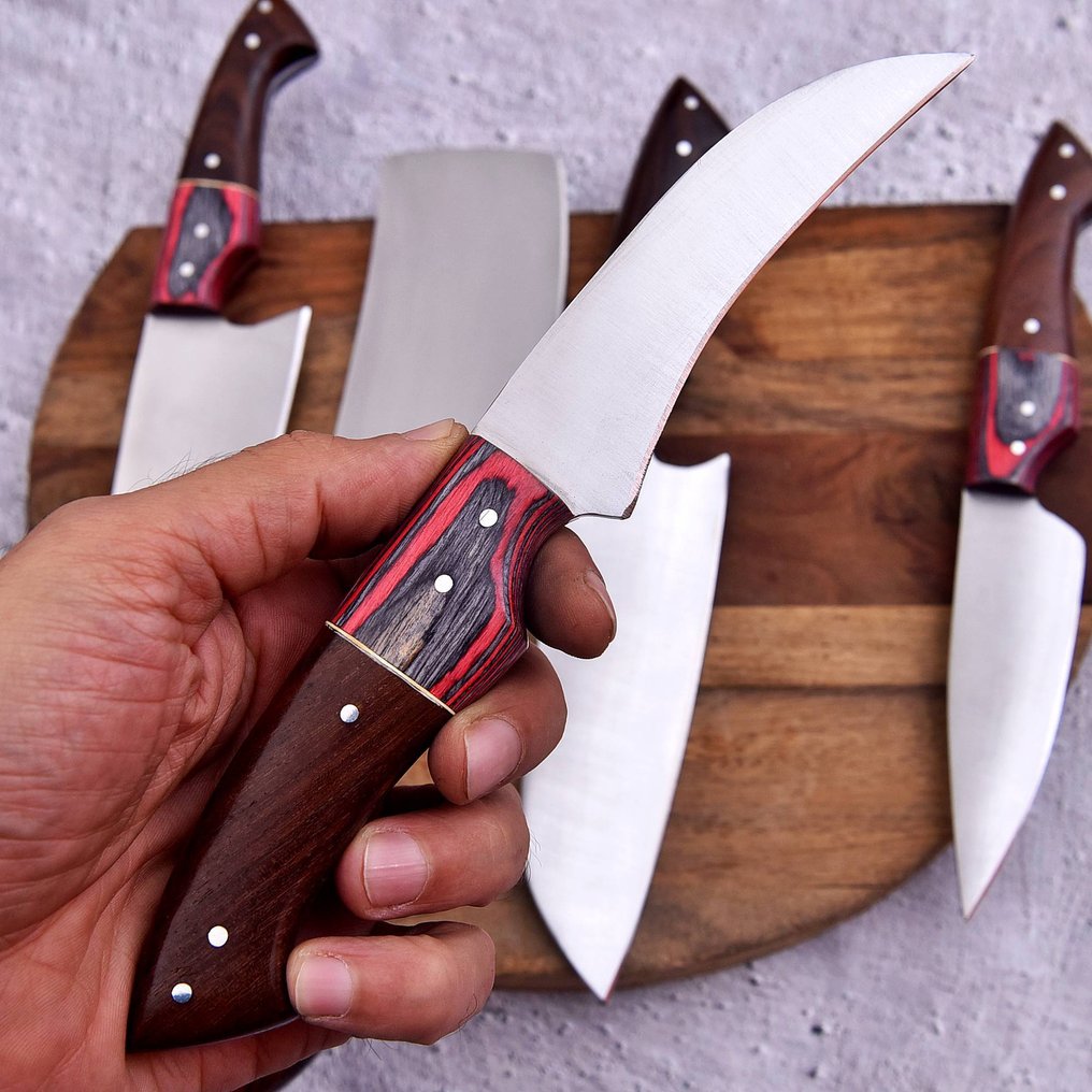 廚刀 - Chef's knife - 高品质钢、帕卡木和木材 - 日本 #3.2