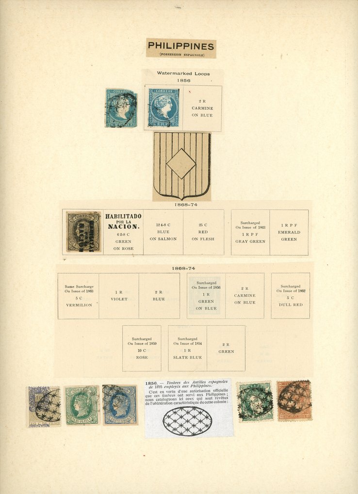 西班牙殖民地 1863 - 菲律宾，精彩收藏涵盖经典、邮政、报纸等方面。 #1.0