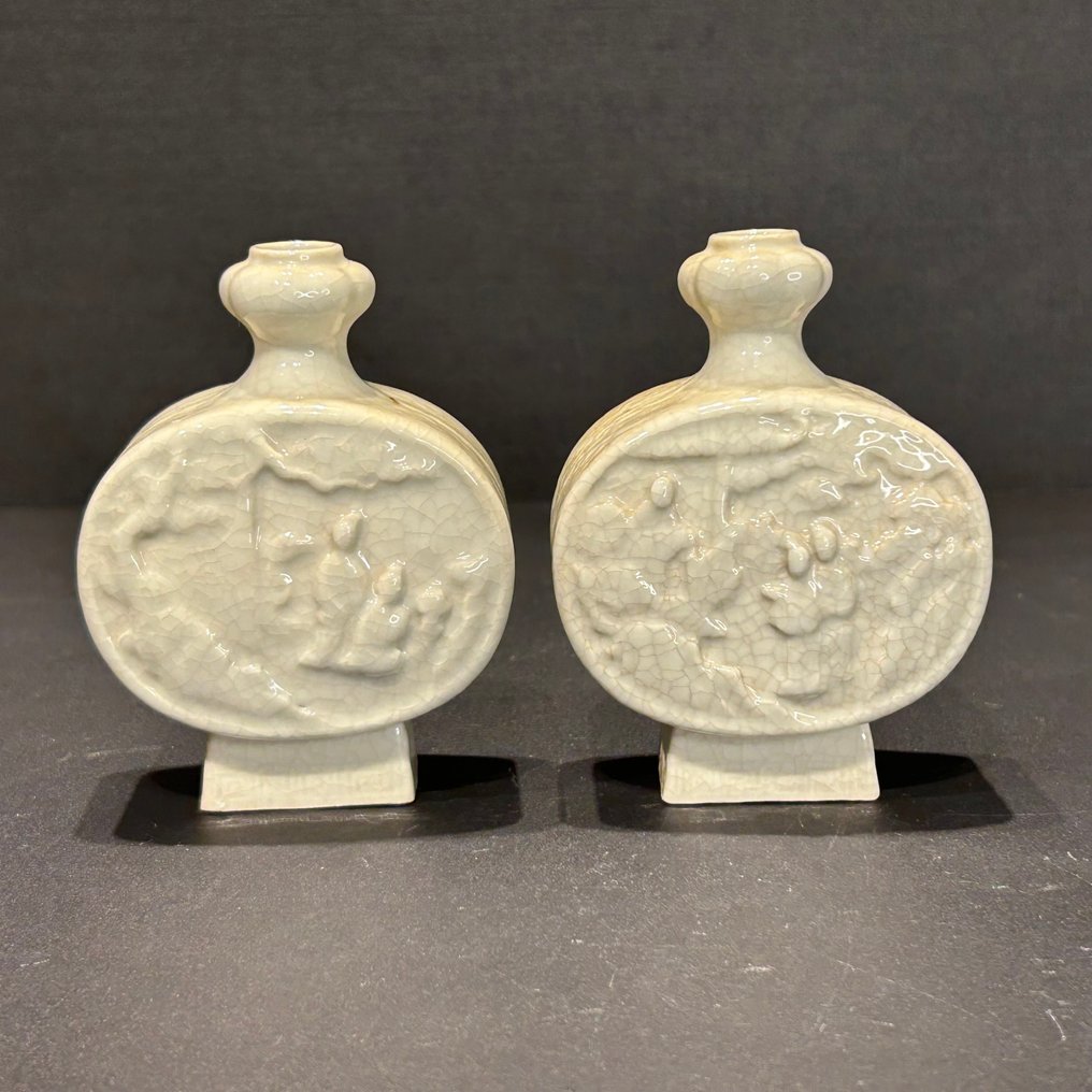 Vase - Porcelain - China - Qianlong (1736-1795) - set soft paste set vazen #1.0