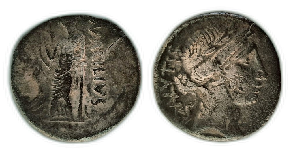 罗马共和国. Mn.阿西柳斯·格拉布里奥,公元前49年. Denarius (没有保留价) #1.0