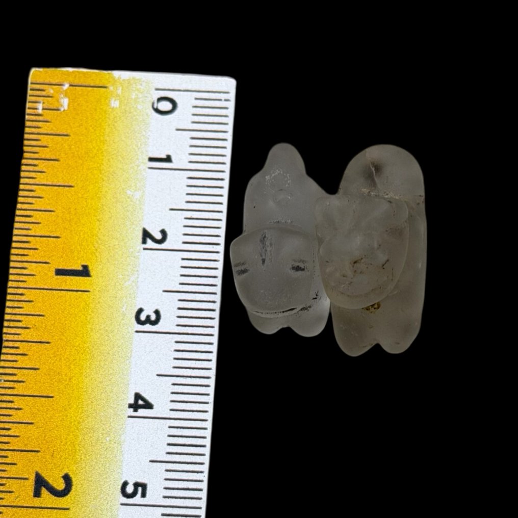 Αρχαία Ρωμαϊκή Χάντρα ζώου από κρύσταλλο Amulet (χωρίς τιμή ασφαλείας) #1.0