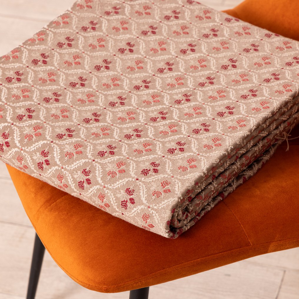 High-Quality Gobelin Fabric – Mini Damask Tortora Taupe - Upholstery fabric  - 270 cm - 280 cm #2.1