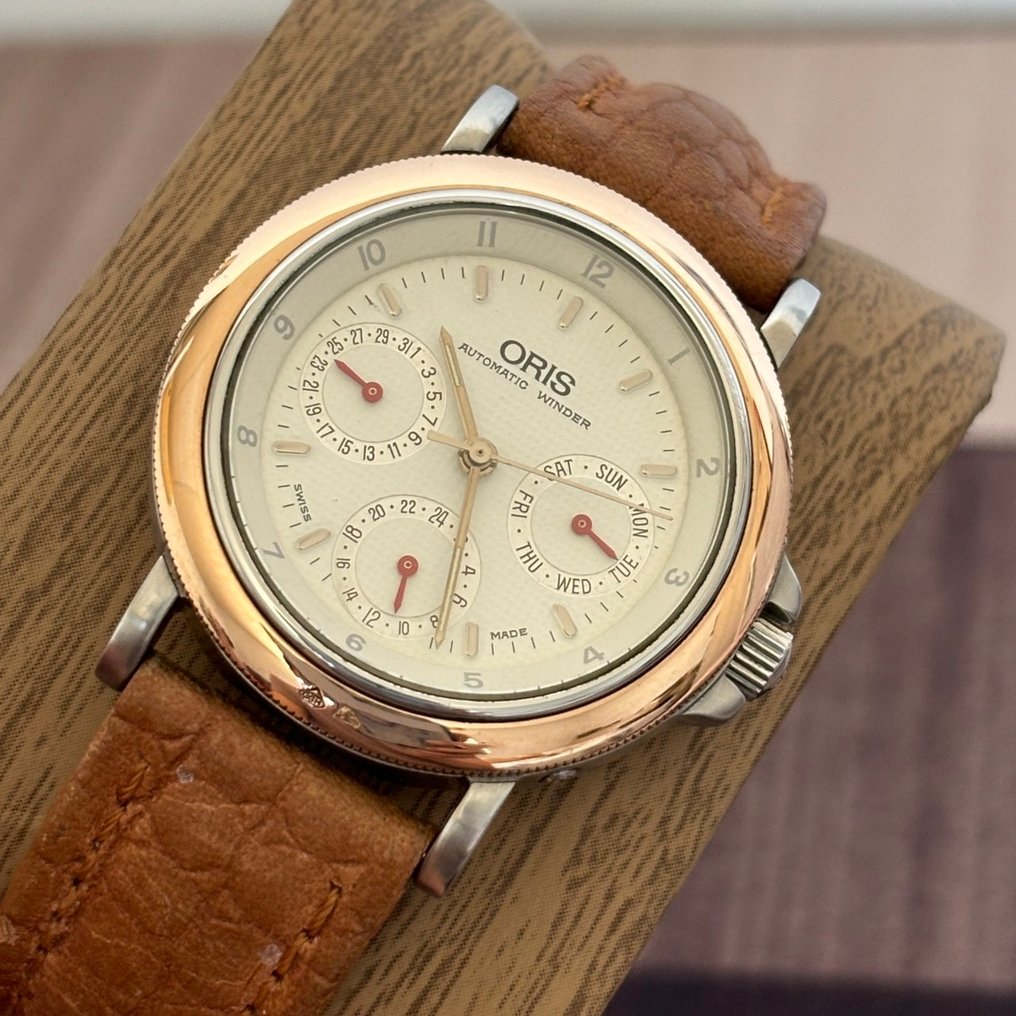Oris - Unknown - ORIS SA 7434-63，18K gold bezel - 中性 - 1990-1999  #3.2