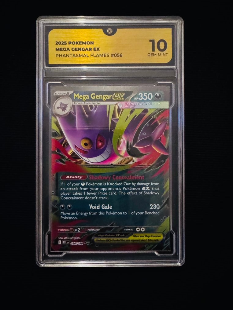 Pokémon - 1 Graded card - Mega Gengar ex #104 压膜 - GG 10 - Various sets #1.0