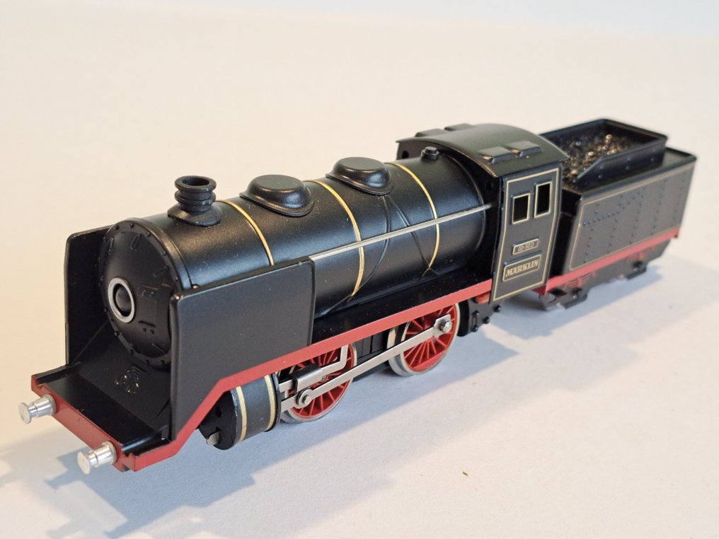 Märklin H0 - uit set 0050 - 模型火車 (1) - 设置带有3节车厢的Märklin蒸汽火车复制品，基于1935年的原始模型。 #3.2