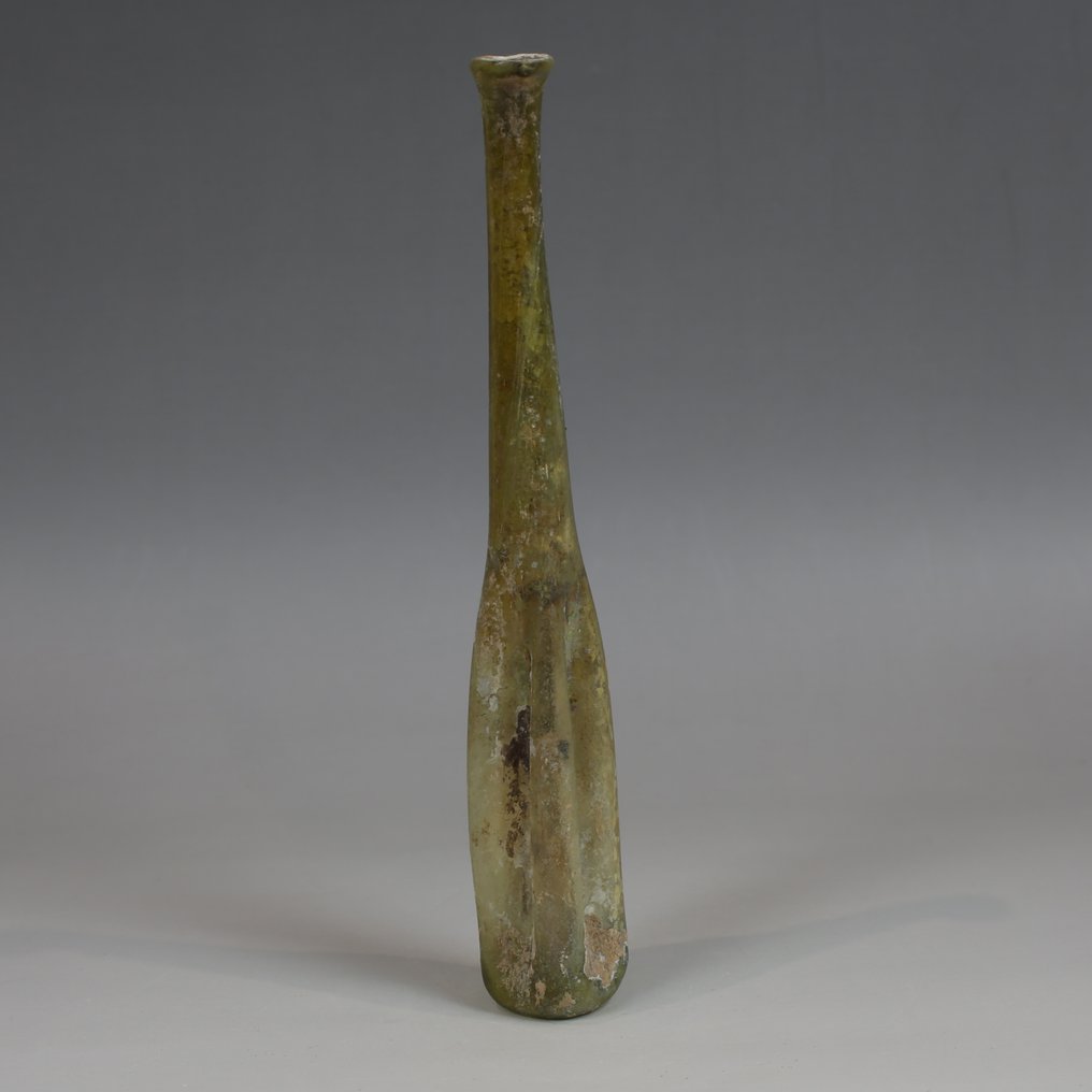 Ancient Roman Glass Flask. #1.0