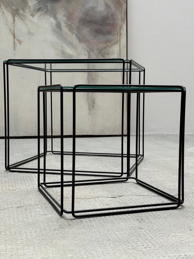 Atrow - Max Sauze - Side table (2) - Isocele - Metal, Glass #3.2