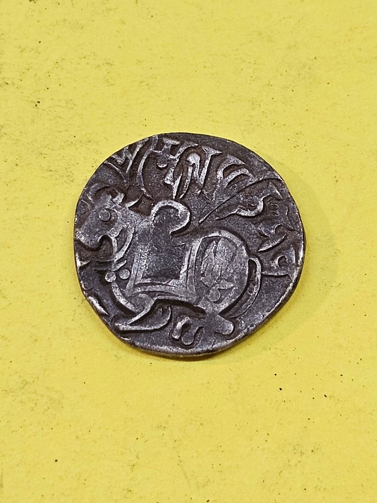 印度 喀布尔 Shahis (Shahiyas) Samanta Deva. AR Jital 800-880 AD  (没有保留价) #1.0