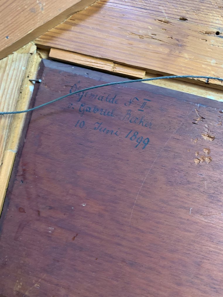 Gabriel Becker (1821-1855) - Landschaft im Abendrot #4.3