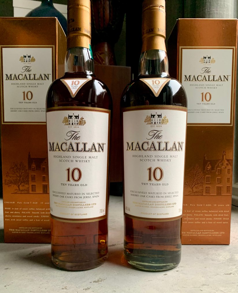 Macallan 10 years old Sherry Oak Casks  - 700ml - 2 bottles #1.0